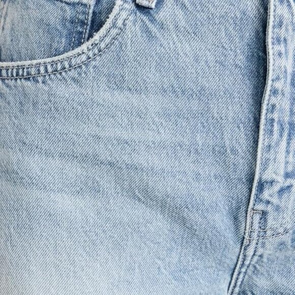 BNWT FRAME Women's long barrel raw cuff jeans size 28 rhode blue - Picture 5 of 14